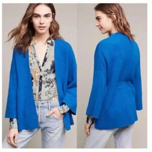 Anthropologie Vibrant Blue Cardigan